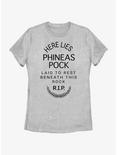 Disney Haunted Mansion Here Lies Phineas Pock Womens T-Shirt, ATH HTR, hi-res
