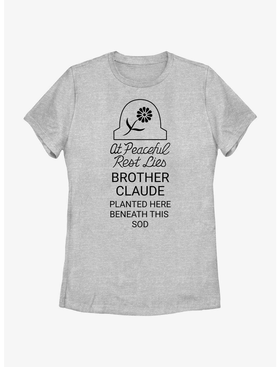 Disney Haunted Mansion Peaceful Rest Lies Brother Claude Womens T-Shirt, ATH HTR, hi-res