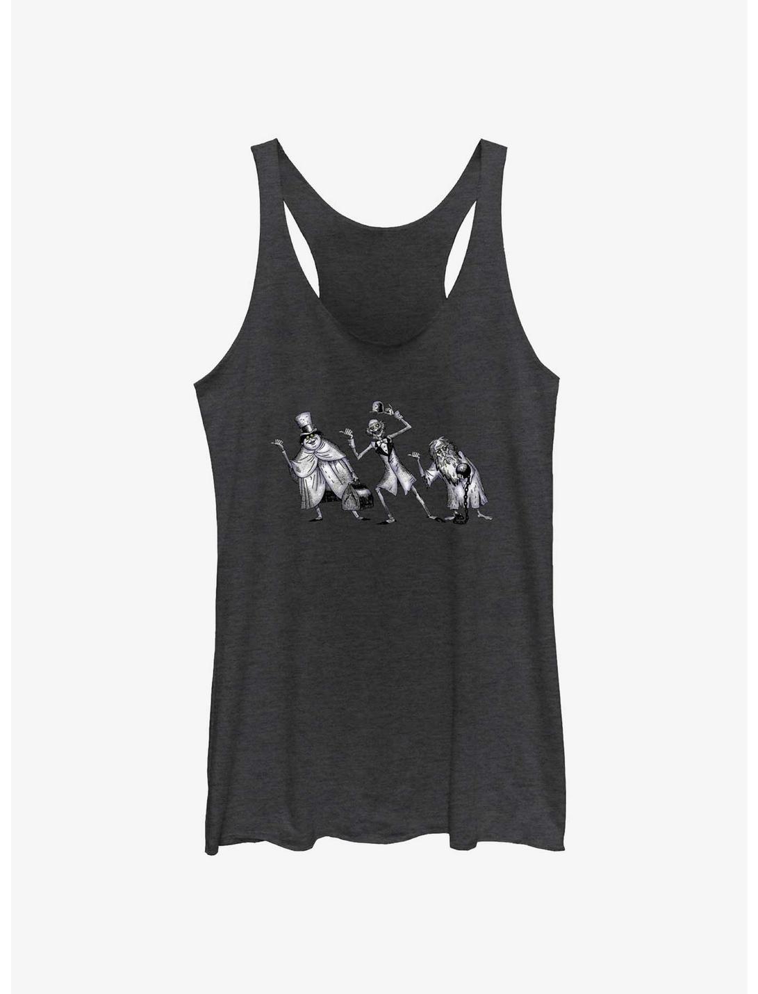 Disney Haunted Mansion Hitchhiking Ghosts Womens Tank Top, BLK HTR, hi-res