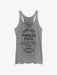 Disney Haunted Mansion Here Lies Phineas Pock Womens Tank Top, GRAY HTR, hi-res