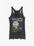 Disney Haunted Mansion Leota Toombs Welcome Poster Womens Tank Top, BLK HTR, hi-res