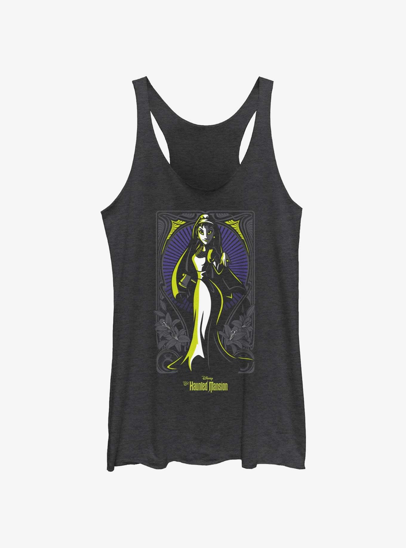 Disney Haunted Mansion Bride Portrait Nouveau Womens Tank Top, BLK HTR, hi-res