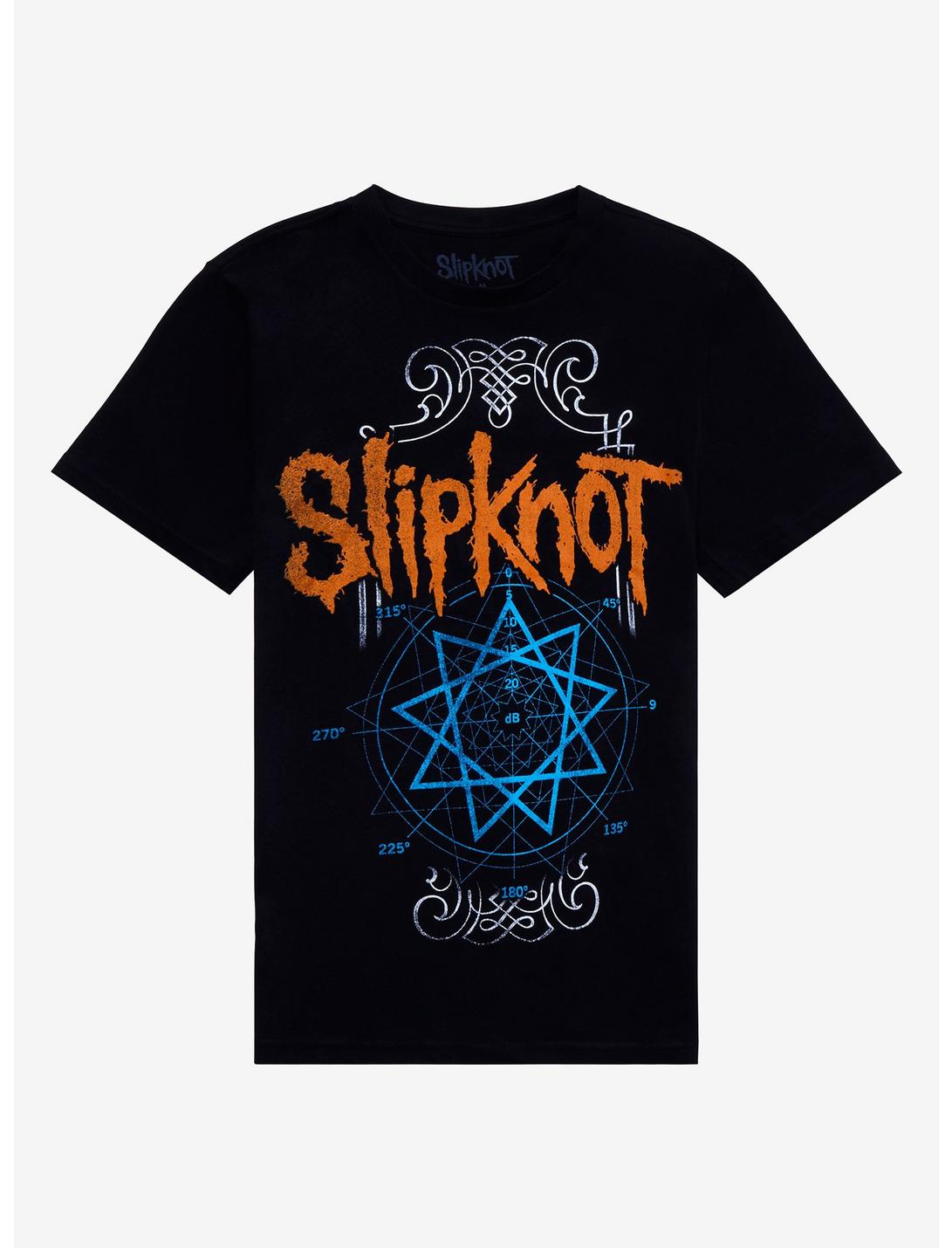 Slipknot Nonagram Boyfriend Fit Girls T-Shirt, BLACK, hi-res