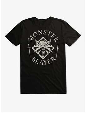 The Witcher 3: Wild Hunt Monster Slayer Wolf Symbol Layout T-Shirt, , hi-res