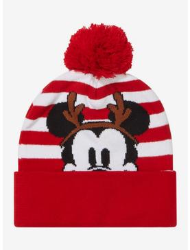 Disney Mickey Mouse Antlers Pom Beanie, , hi-res