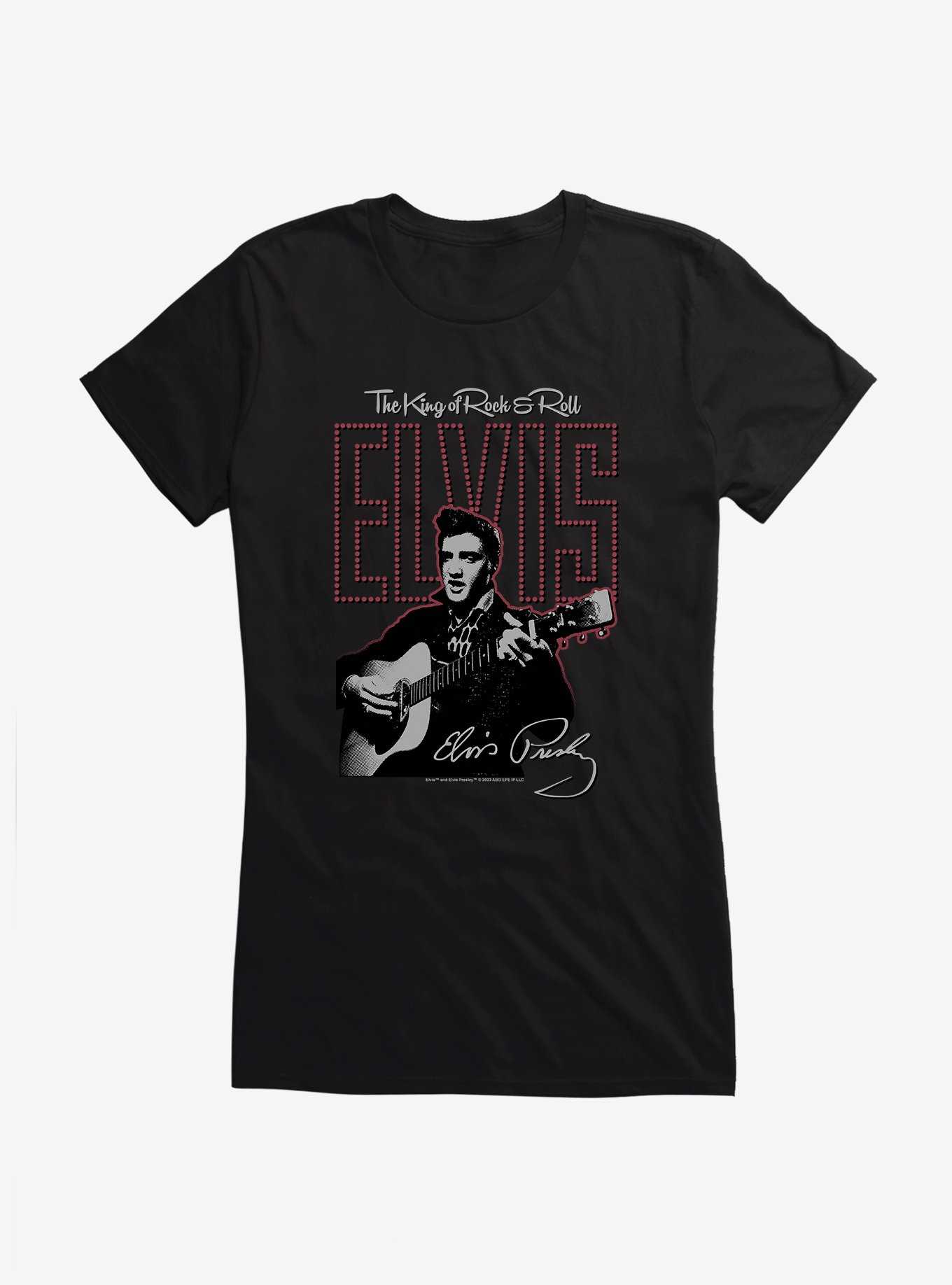 Elvis The King Of Rock & Roll Girls T-Shirt, , hi-res