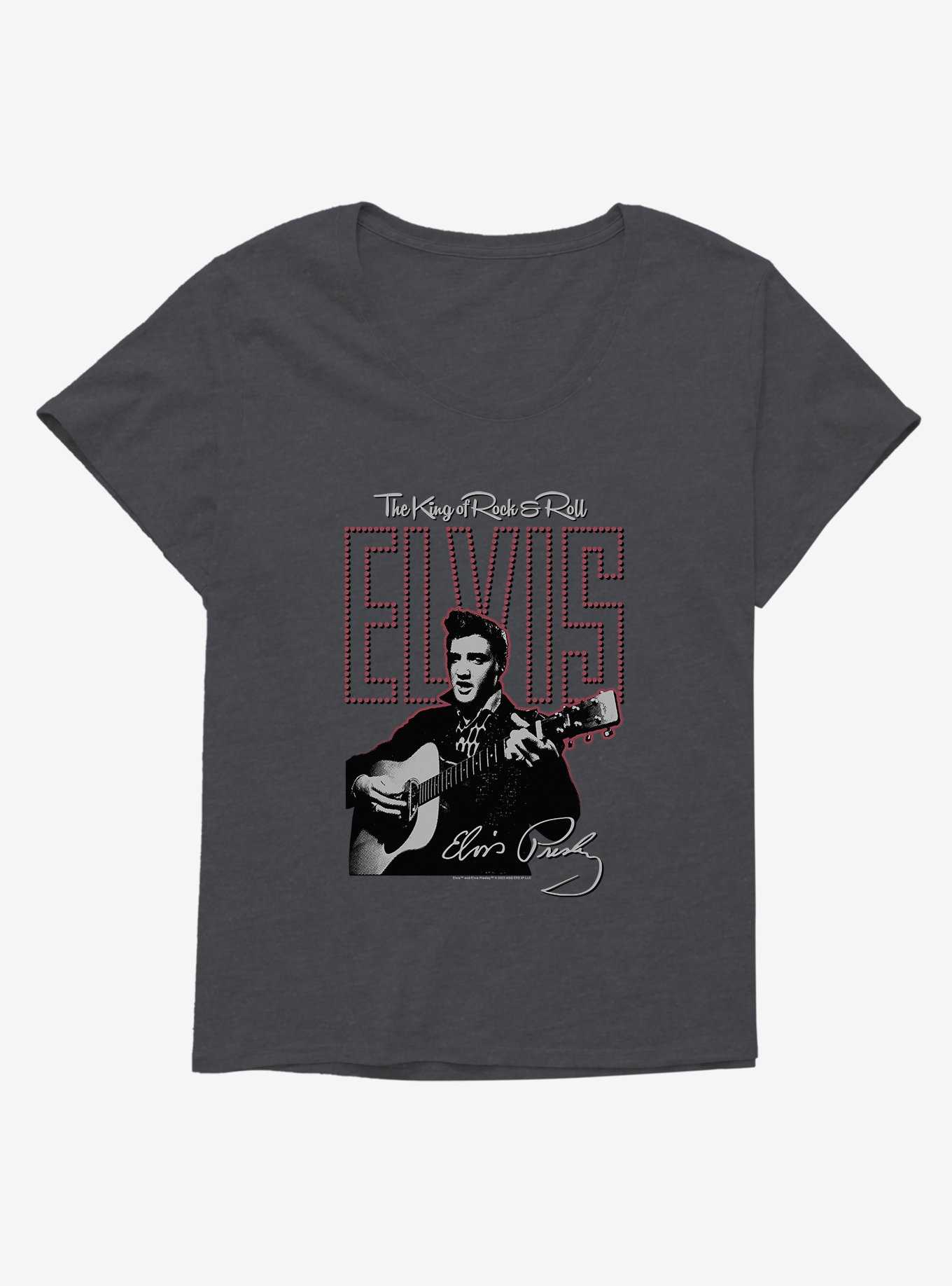 Elvis The King Of Rock & Roll Girls T-Shirt Plus Size, , hi-res