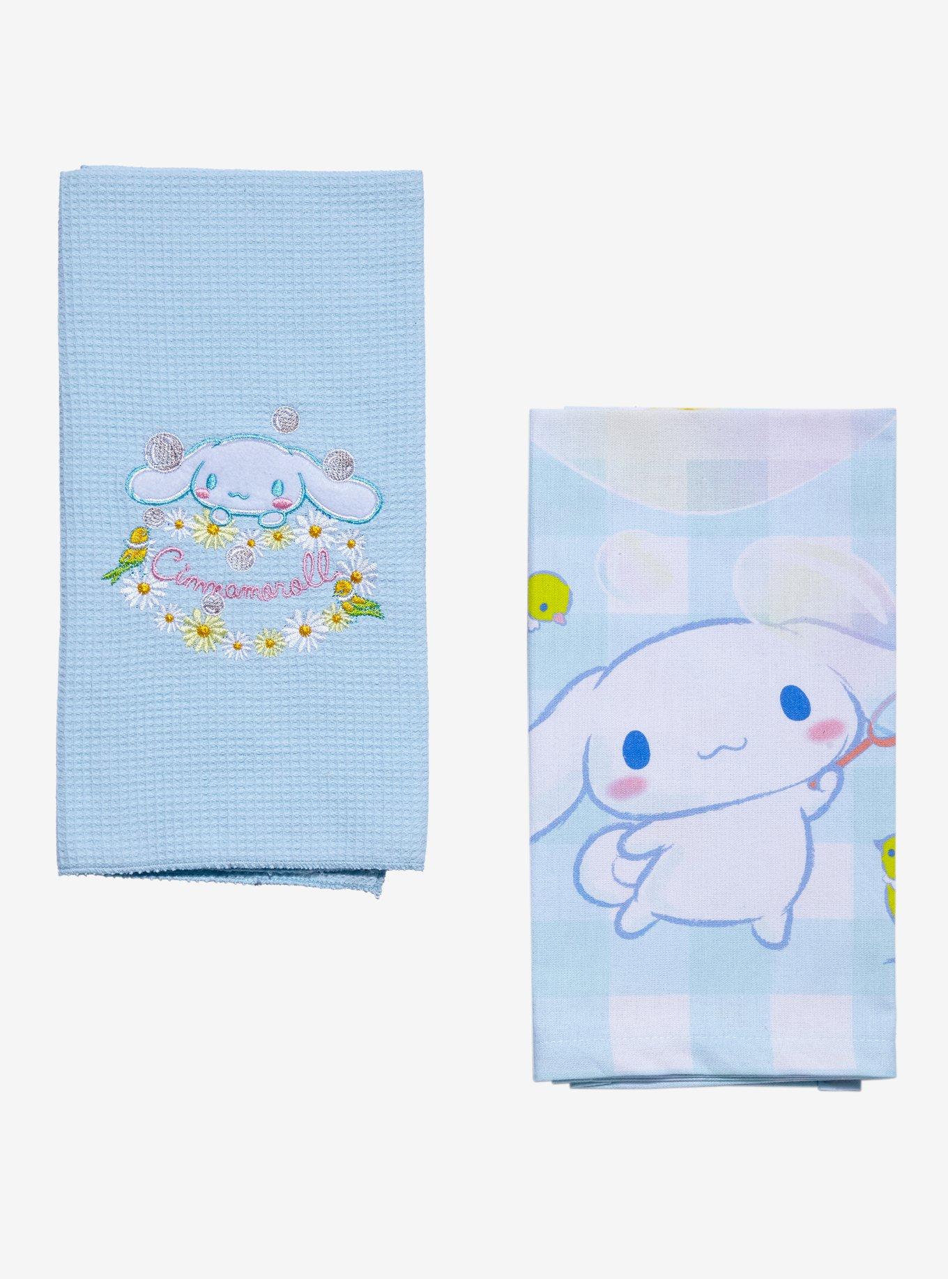 Cinnamoroll Gingham Floral Kitchen Towel Set, , hi-res