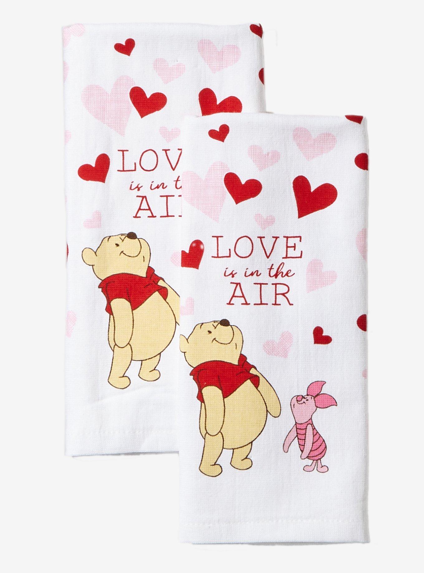 Disney Winnie The Pooh Piglet Heart Kitchen Towel Set