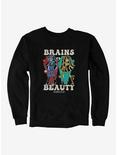 Monster High Brains And Beauty Ghoulia And Cleo Sweatshirt, BLACK, hi-res