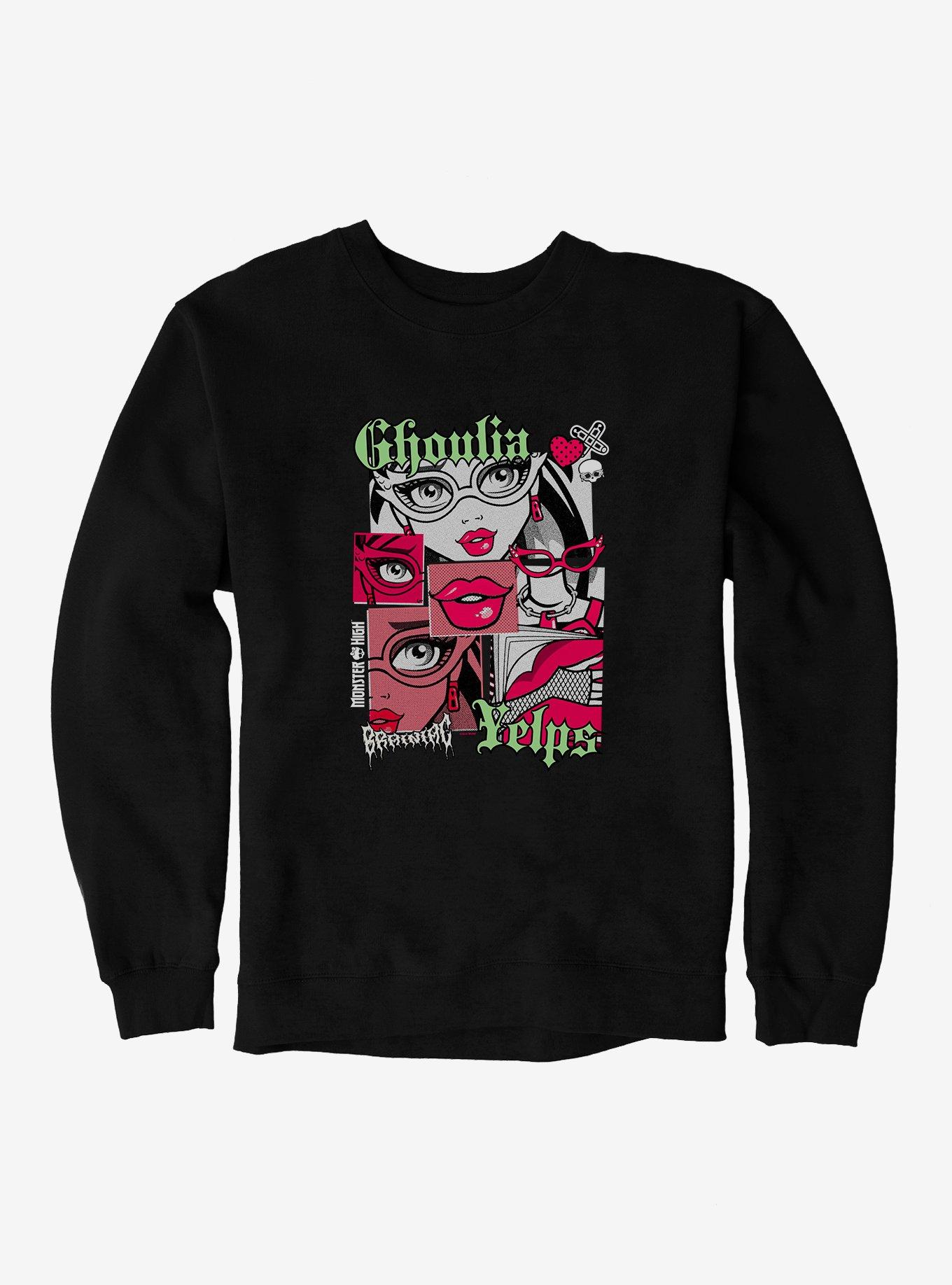 Monster High Ghoulia Yelps Brainiac Sweatshirt, BLACK, hi-res