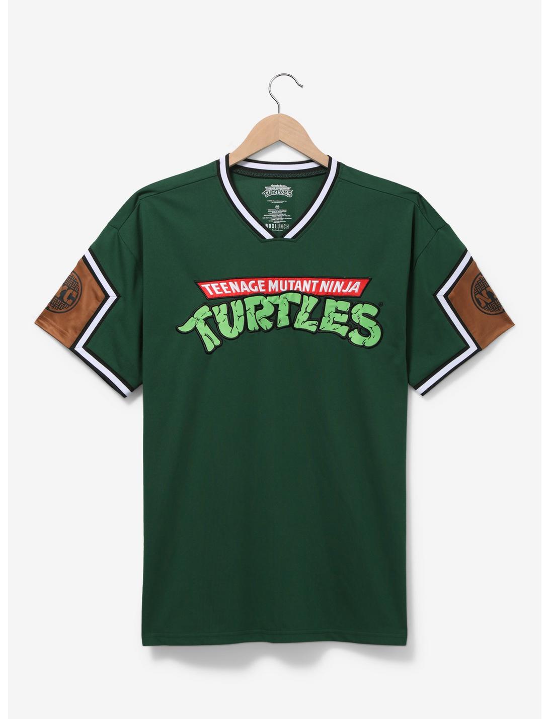 Teenage Mutant Ninja Turtles Logo Color Block T-Shirt - BoxLunch Exclusive, DARK GREEN, hi-res