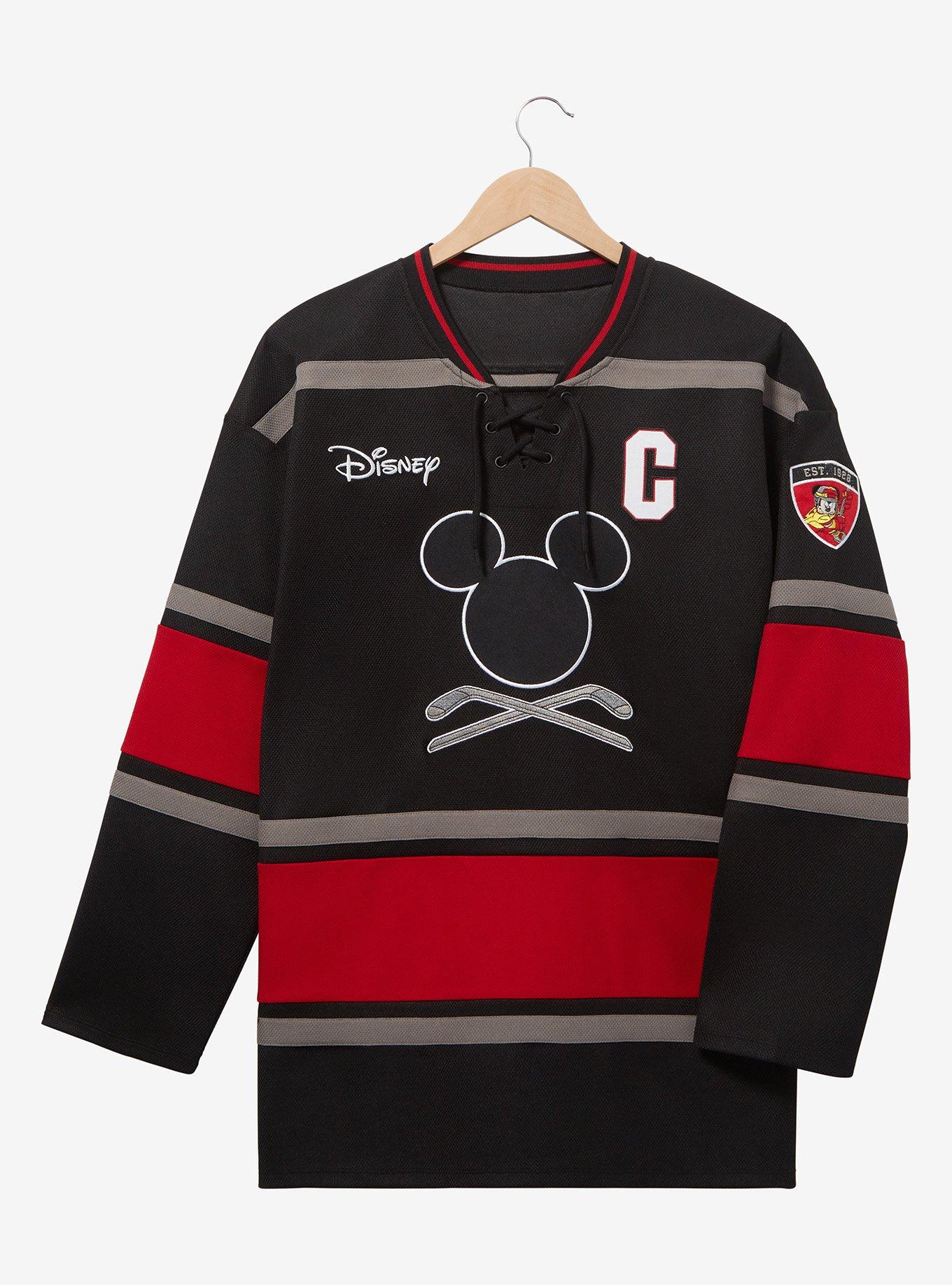 Disney Mickey Mouse Hockey Jersey - BoxLunch Exclusive, DARK GREEN, hi-res
