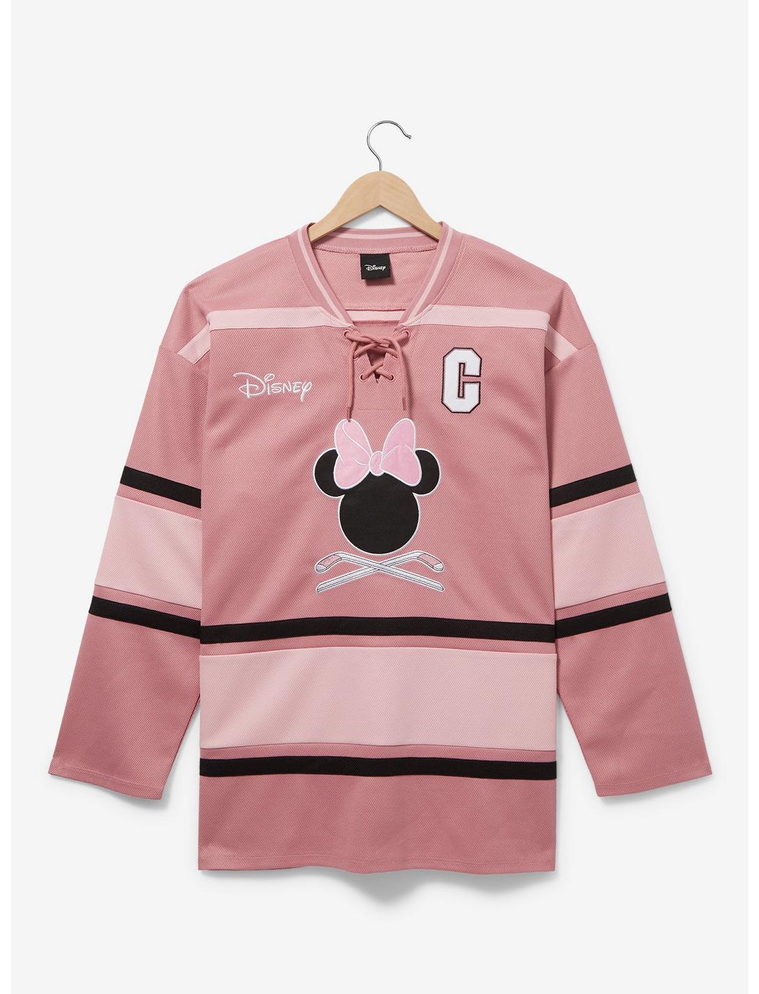 Disney Minnie Mouse Pink Hockey Jersey - BoxLunch Exclusive, BLACK, hi-res