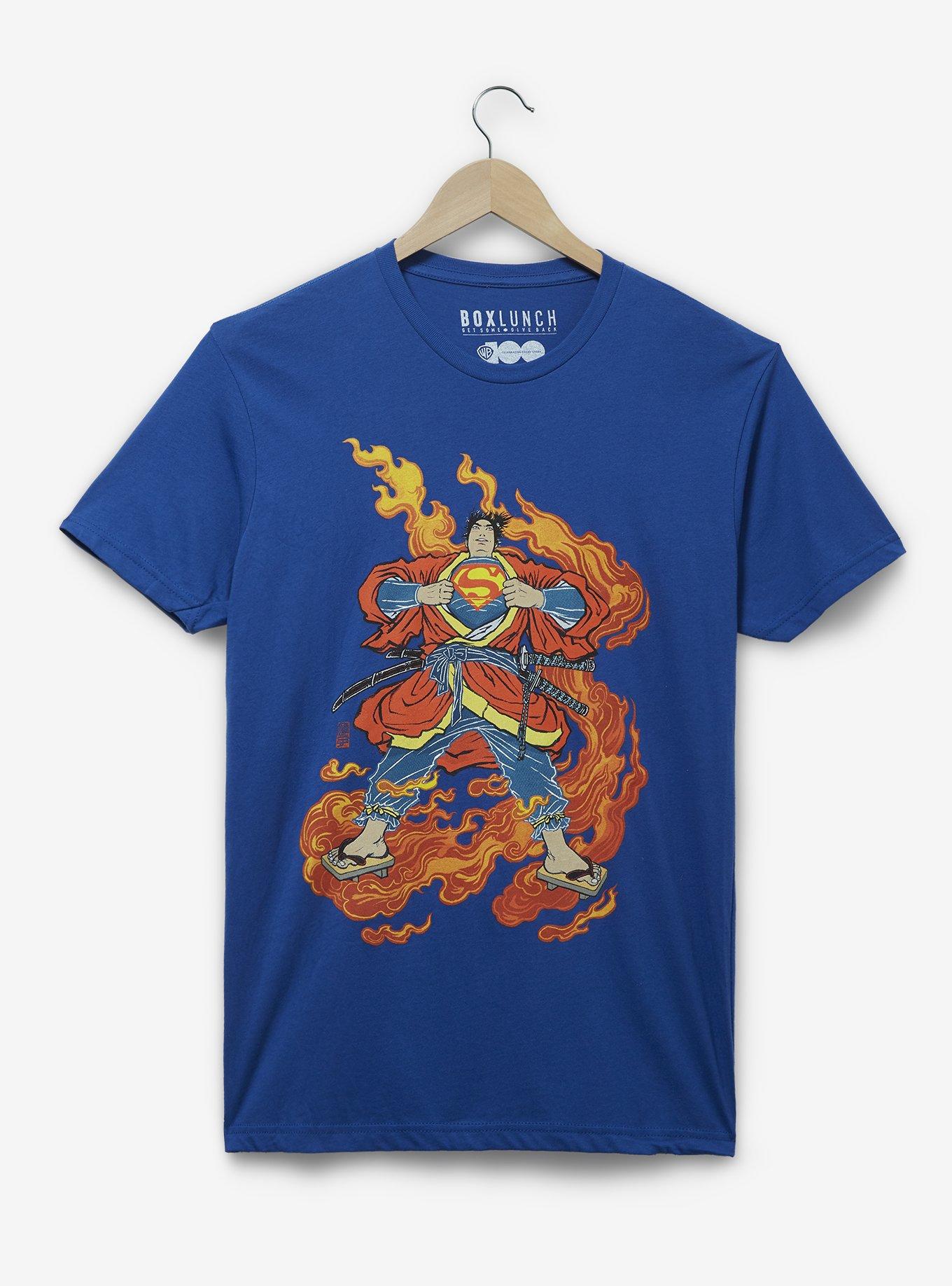 Warner Bros. 100 DC Comics Superman Samurai Portrait T-Shirt - BoxLunch Exclusive, BLUE, hi-res