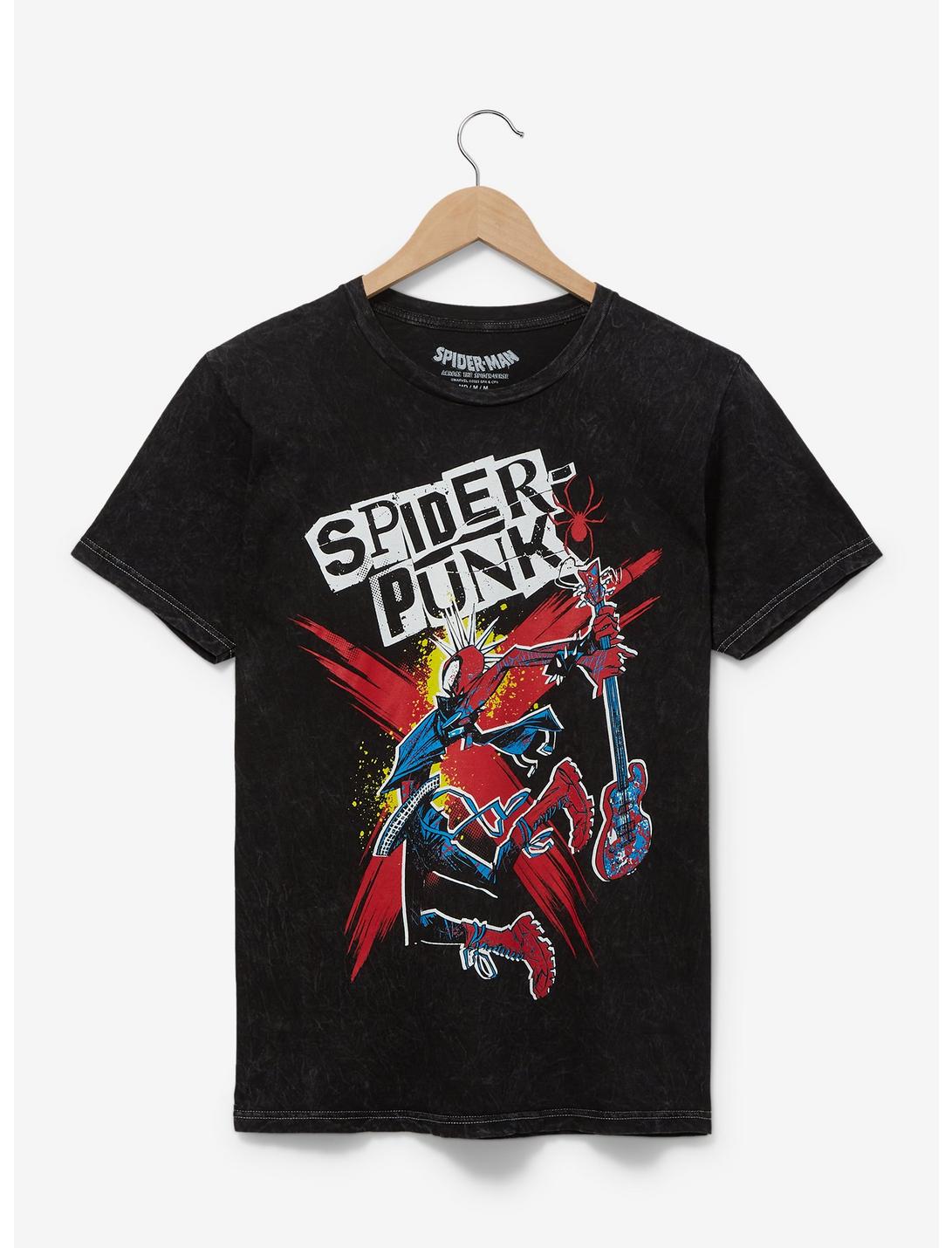 Marvel Spider-Man: Across the Spider-Verse Spider-Punk Portrait T-Shirt - BoxLunch Exclusive, BLACK, hi-res