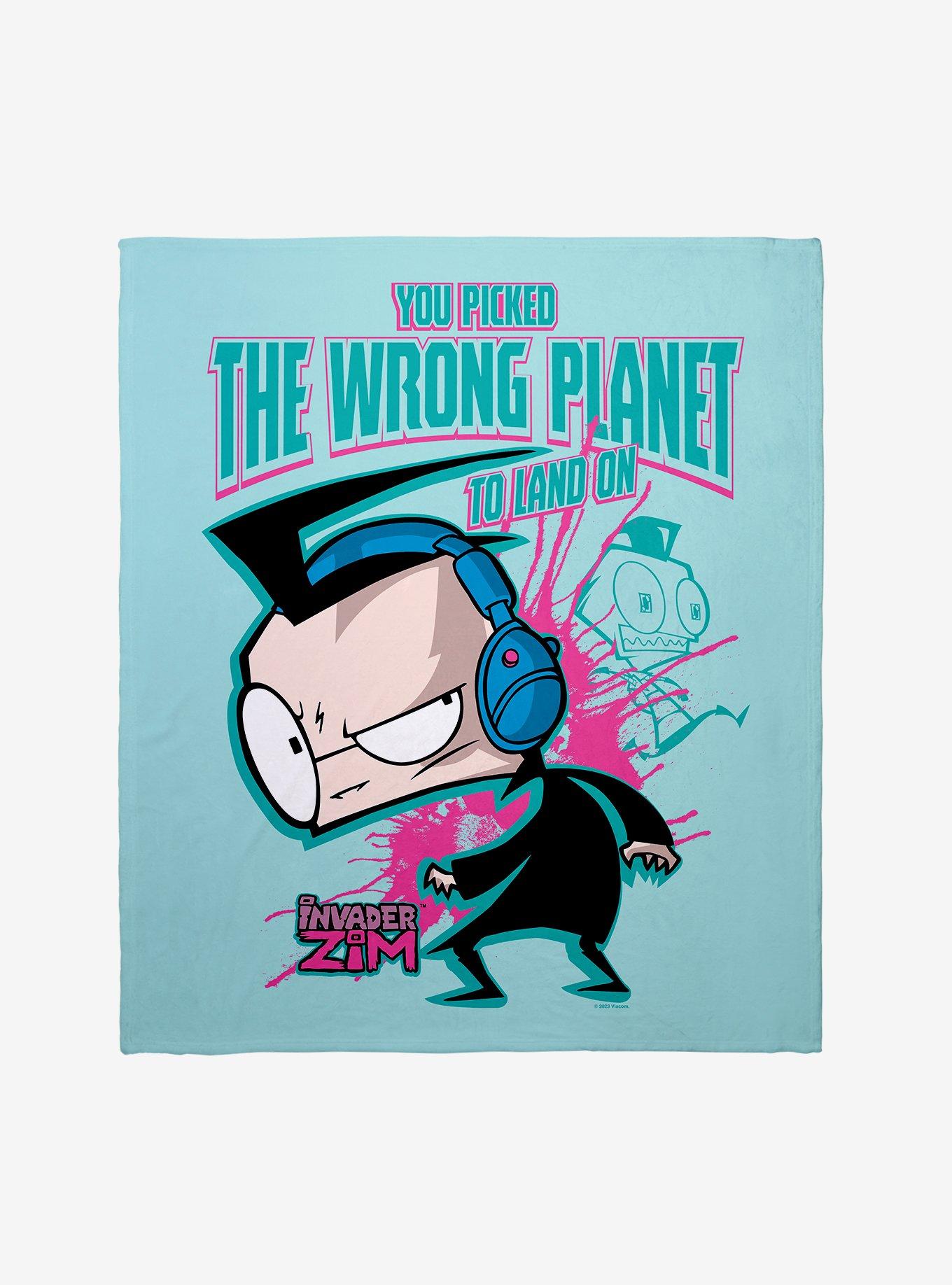Invader Zim Wrong Planet Throw Blanket, , hi-res