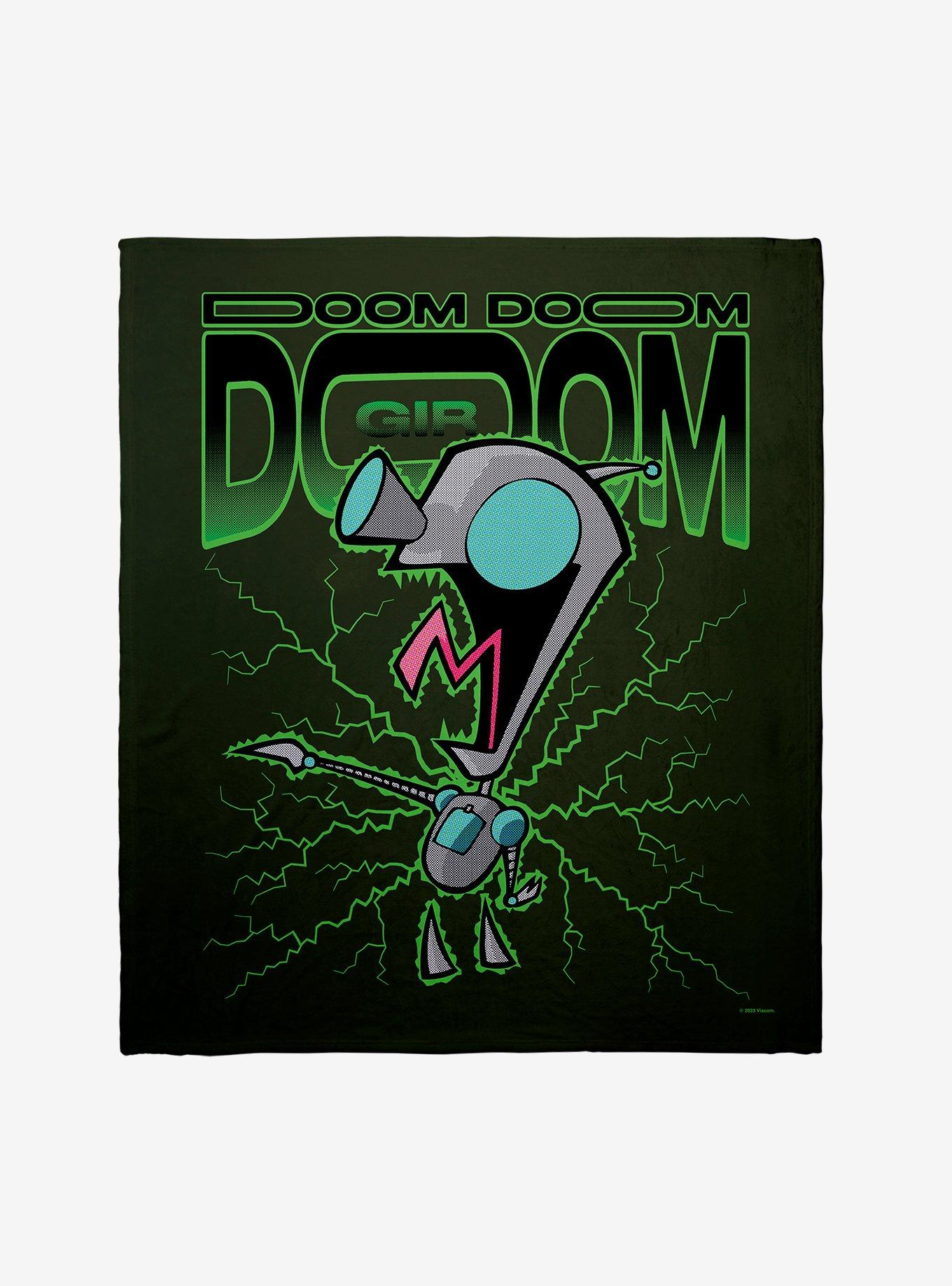 Invader Zim Gir Doom Throw Blanket, , hi-res