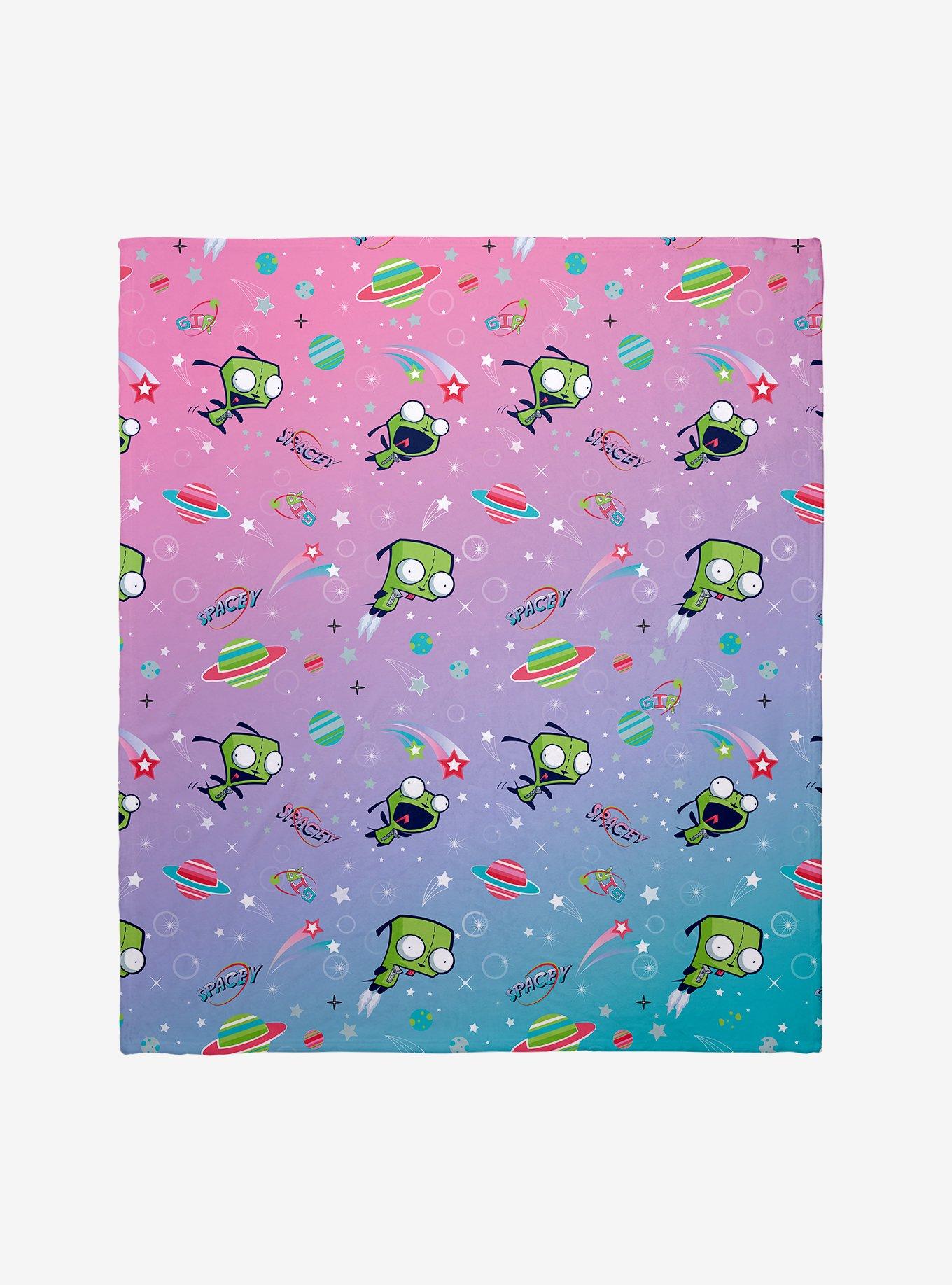 Invader Zim Spacey Gir Throw Blanket, , hi-res