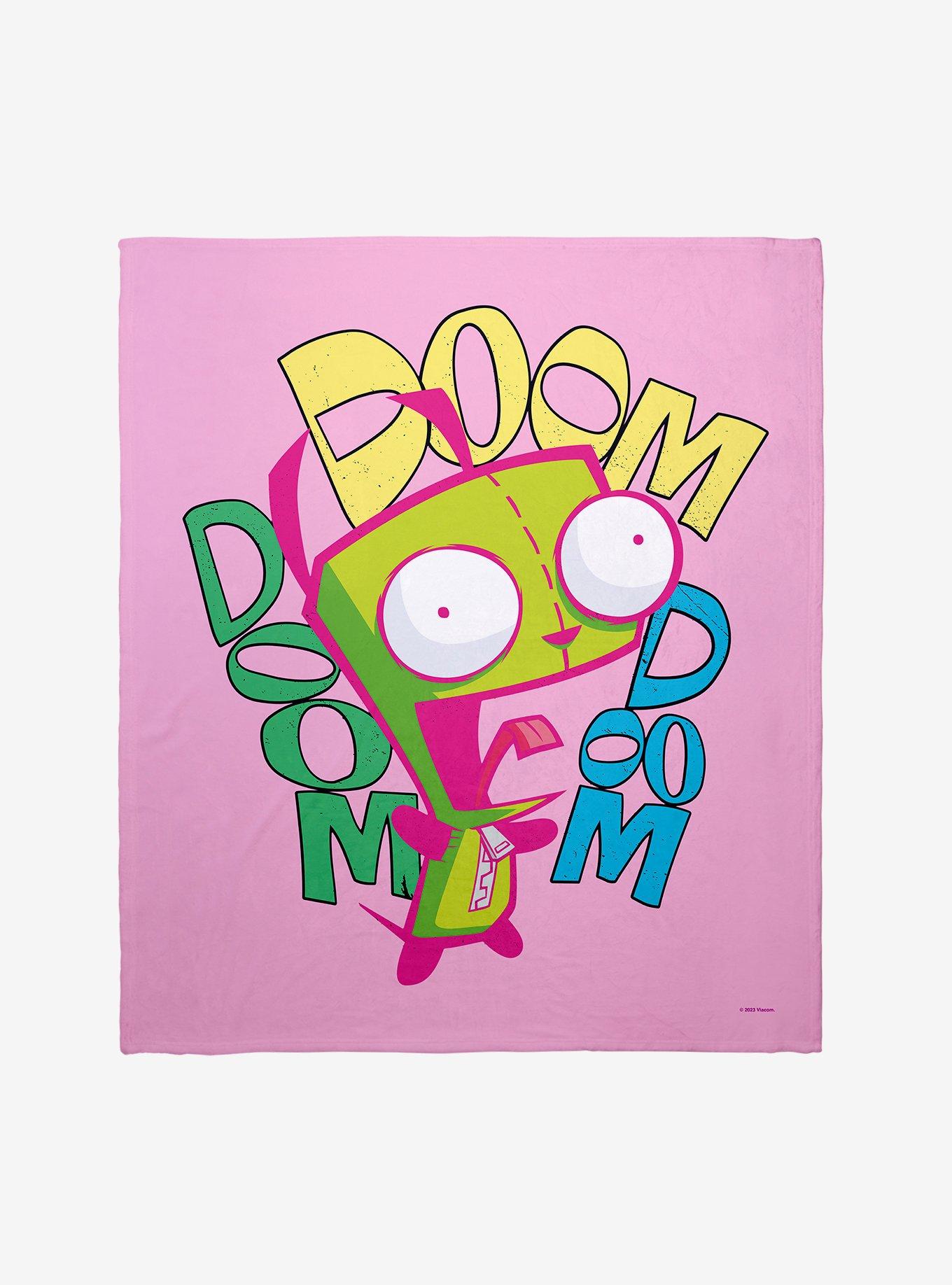 Invader Zim Gir Doom Arch Throw Blanket, , hi-res