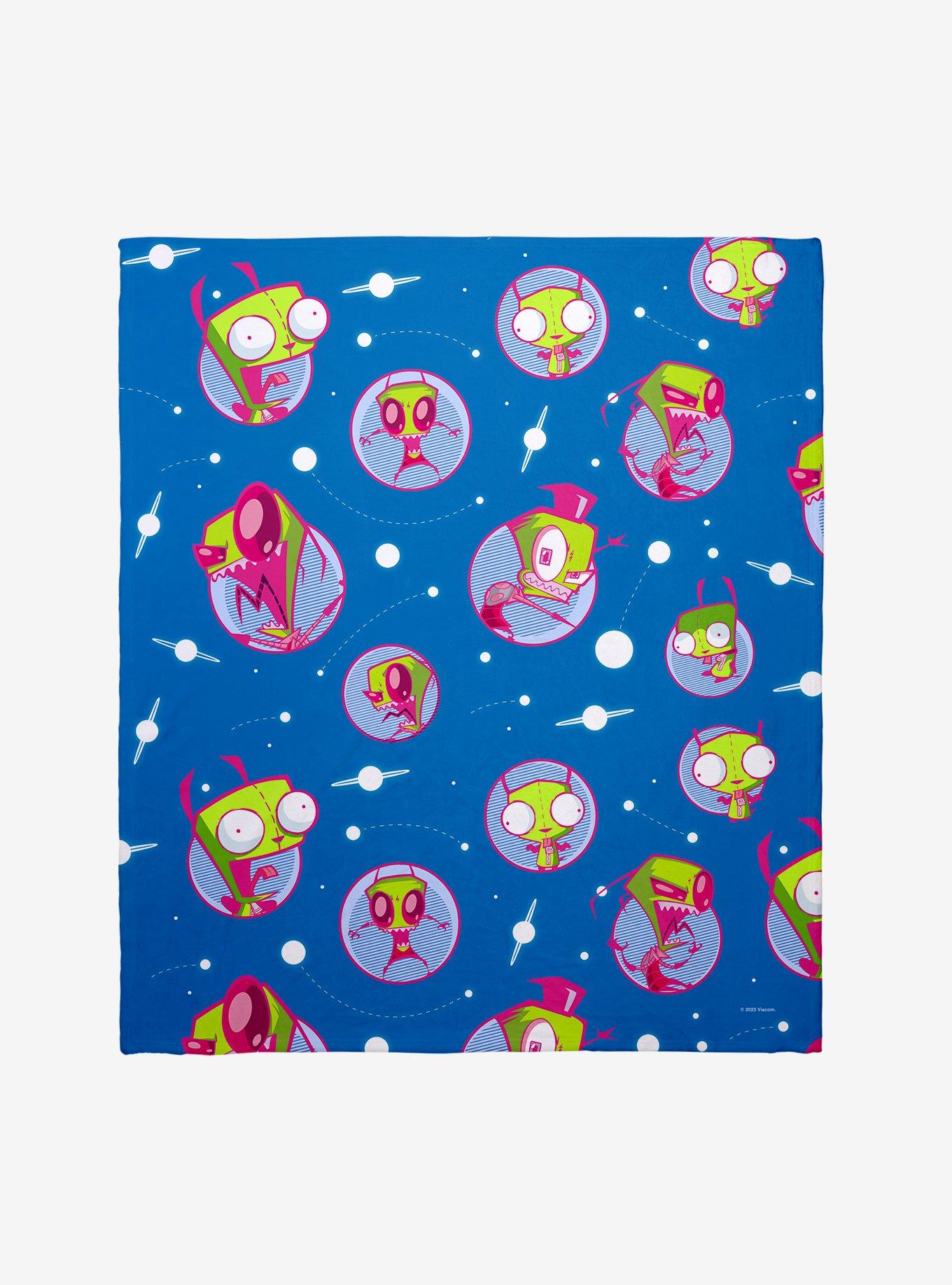 Invader Zim Space Orbs Throw Blanket, , hi-res