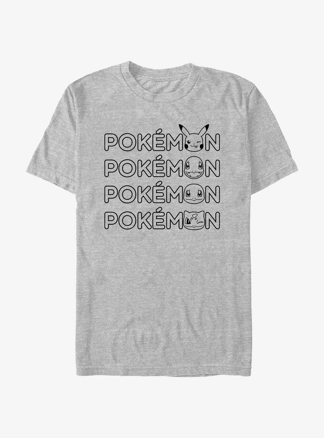 Pokemon Starter Heads Logo T-Shirt