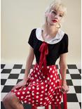 Disney Minnie Mouse Polka Dot Retro Dress, BLACK RED DOTS, hi-res