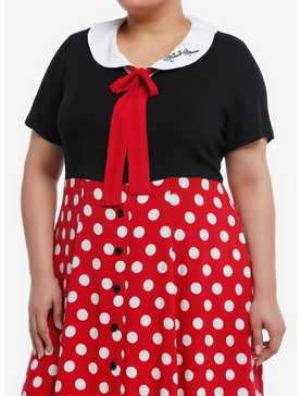 Disney Minnie Mouse Polka Dot Retro Dress Plus Size, , hi-res