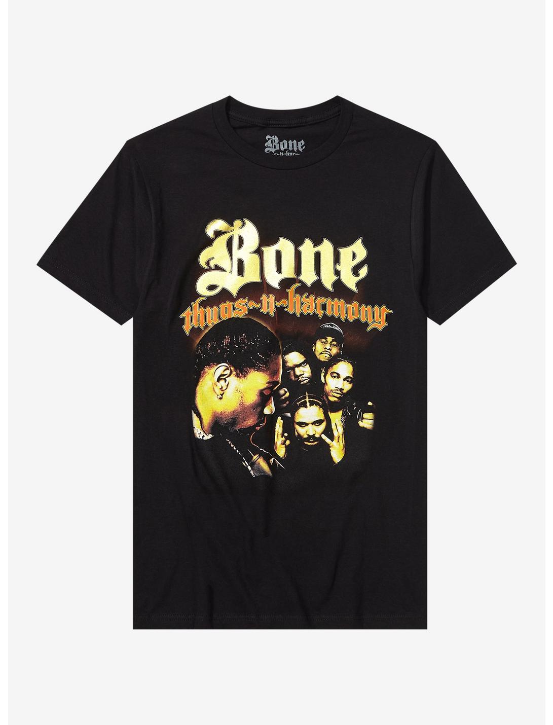 Bone Thugs-N-Harmony Group Boyfriend Fit Girls T-Shirt, BLACK, hi-res