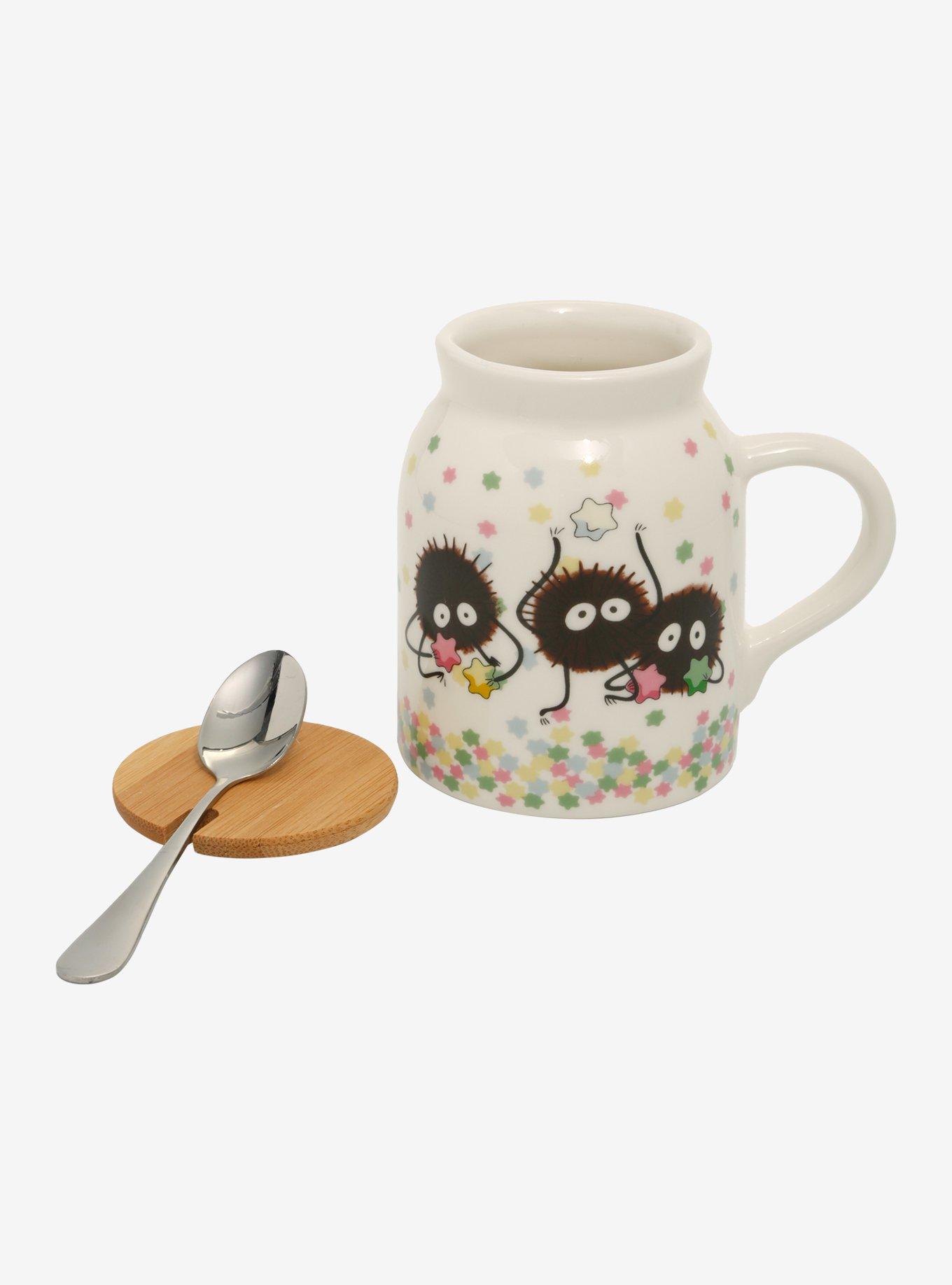 Studio Ghibli® Spirited Away Soot Sprites Lidded Mug With Spoon, , hi-res