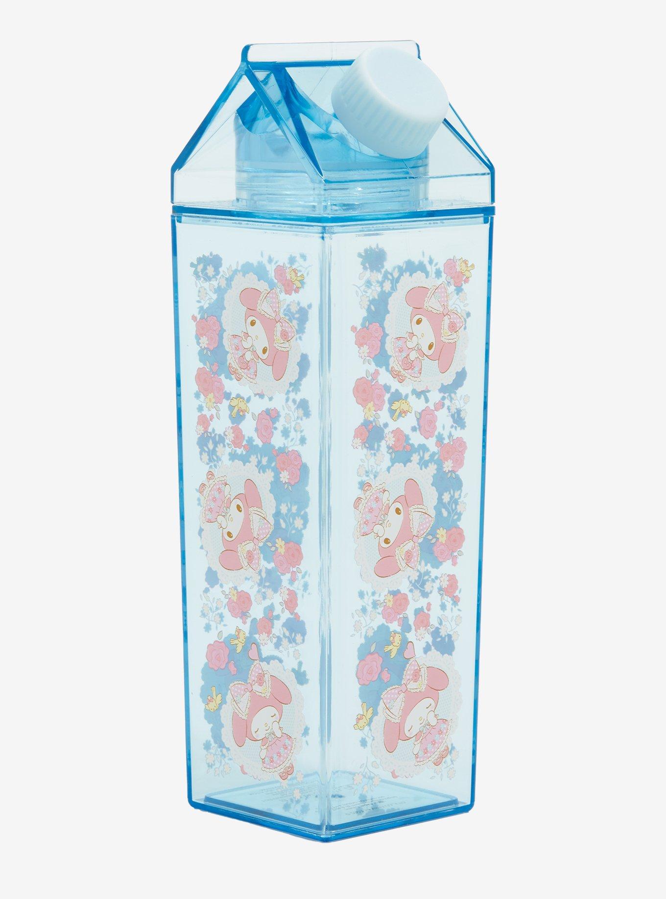 My Melody Floral Lace Milk Carton Water Bottle, , hi-res