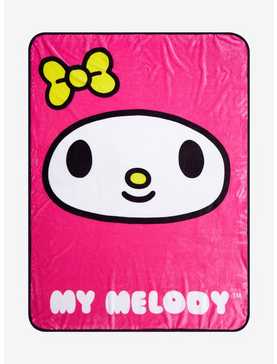 My Melody Face Throw Blanket, , hi-res