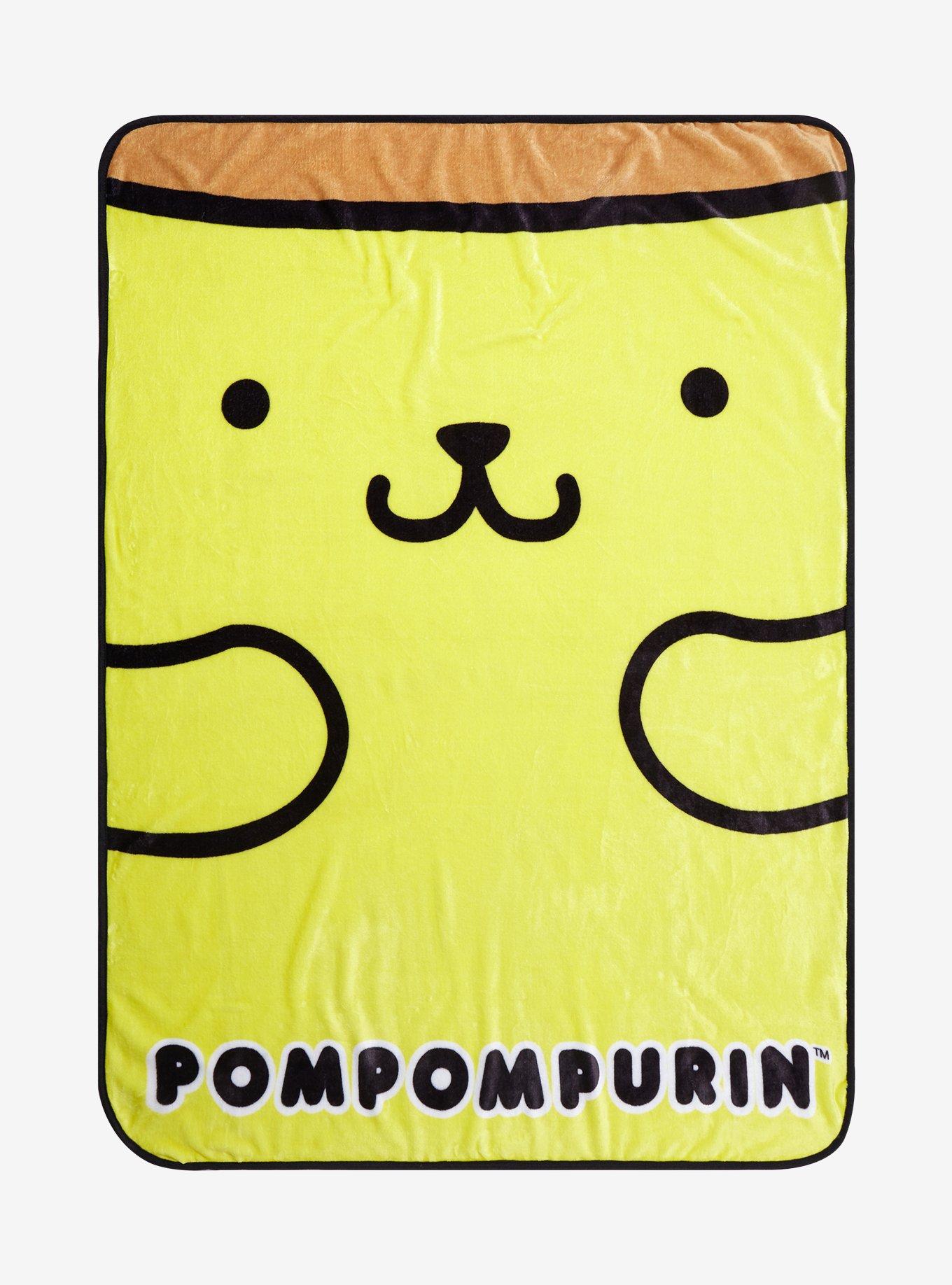 Pompompurin Face Throw Blanket, , hi-res