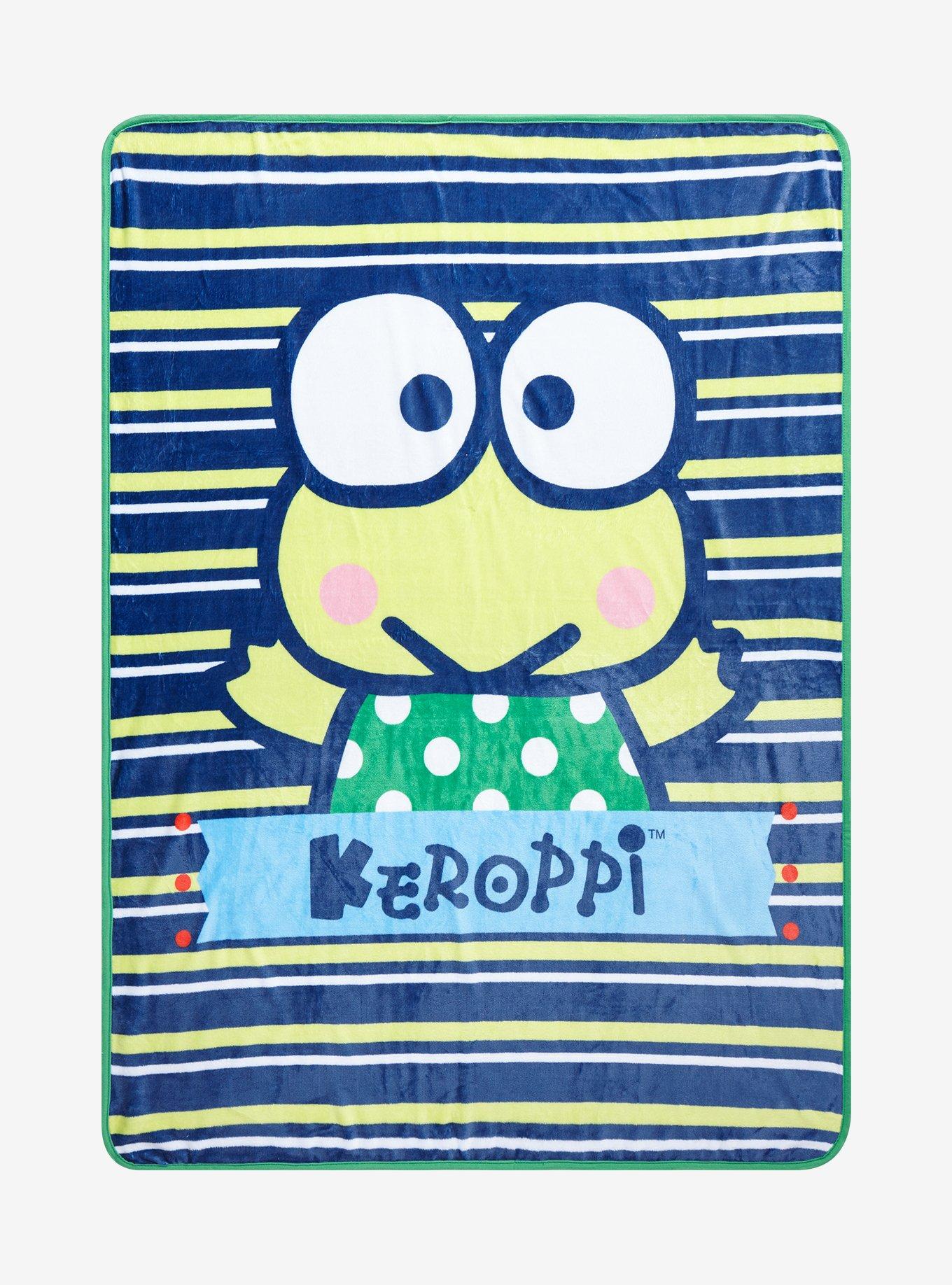 Keroppi Stripe Throw Blanket, , hi-res