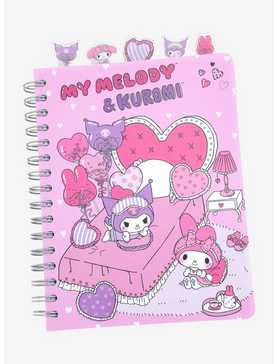 My Melody & Kuromi Sleepover Tabbed Journal, , hi-res
