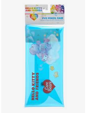 Hello Kitty And Friends X Care Bears Translucent Blue Pencil Case, , hi-res