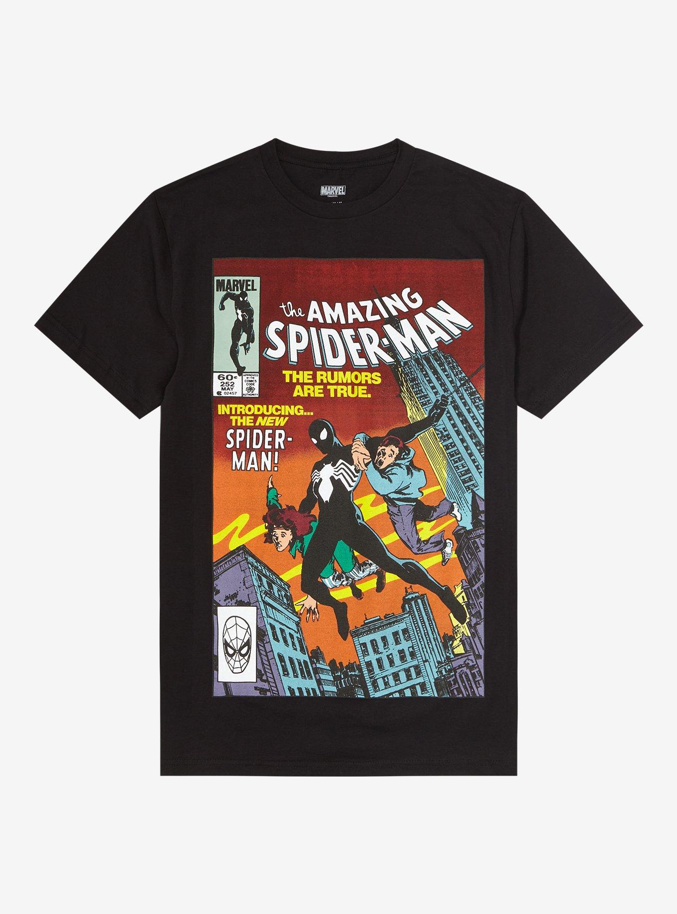 Marvel The Amazing Spider-Man Rumors Comic T-Shirt, BLACK, hi-res