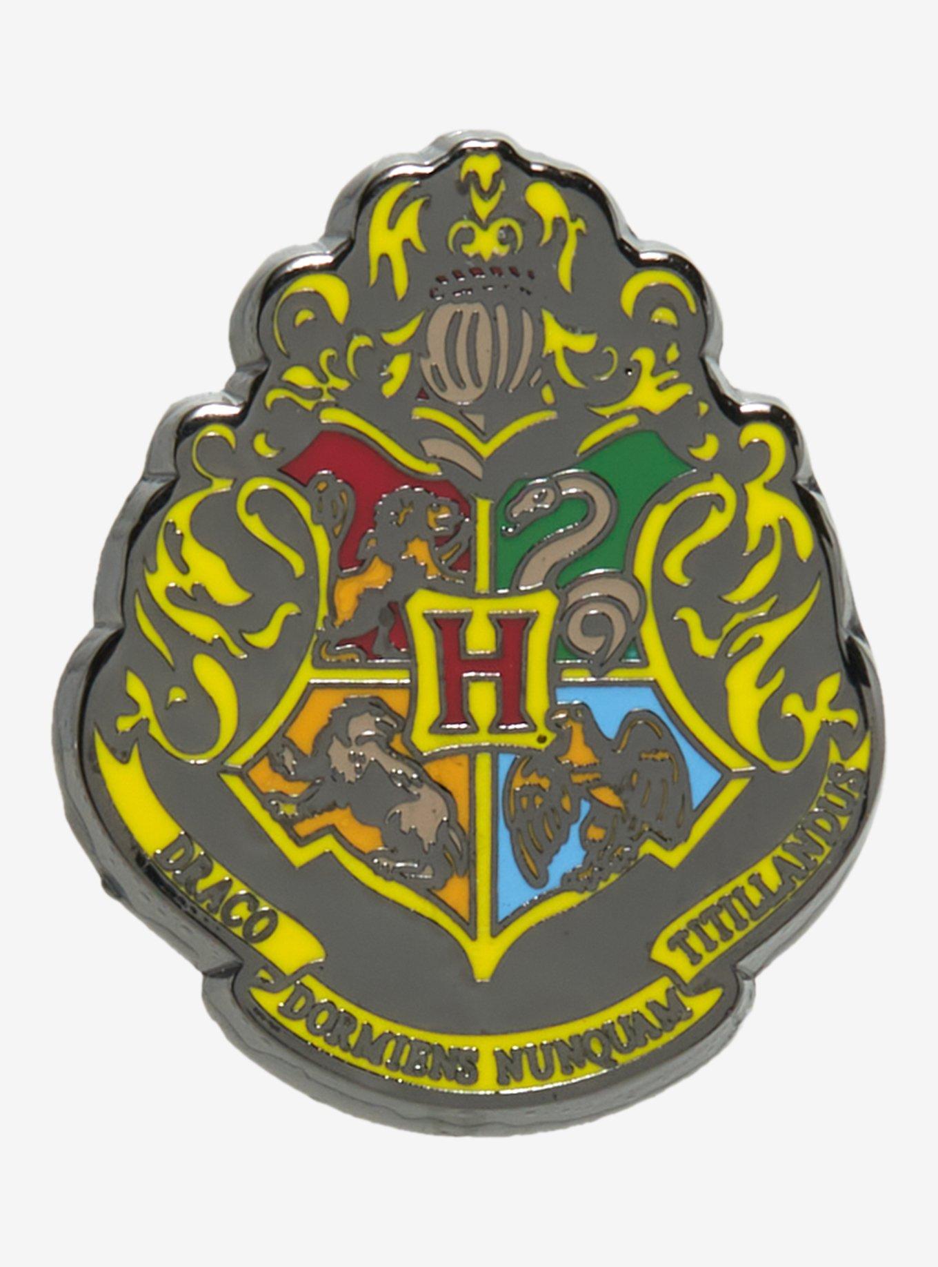 Harry Potter Hogwarts Crest Enamel Pin, , hi-res