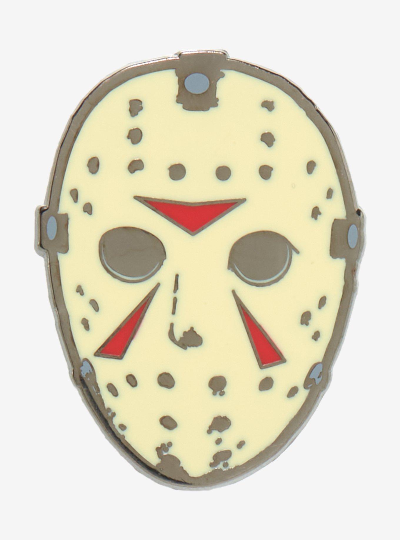 Friday The 13th Jason Mask Enamel Pin, , hi-res