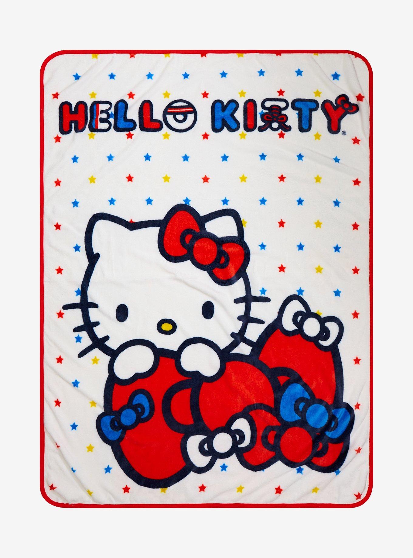 Hello Kitty Stars & Bows Throw Blanket, , hi-res