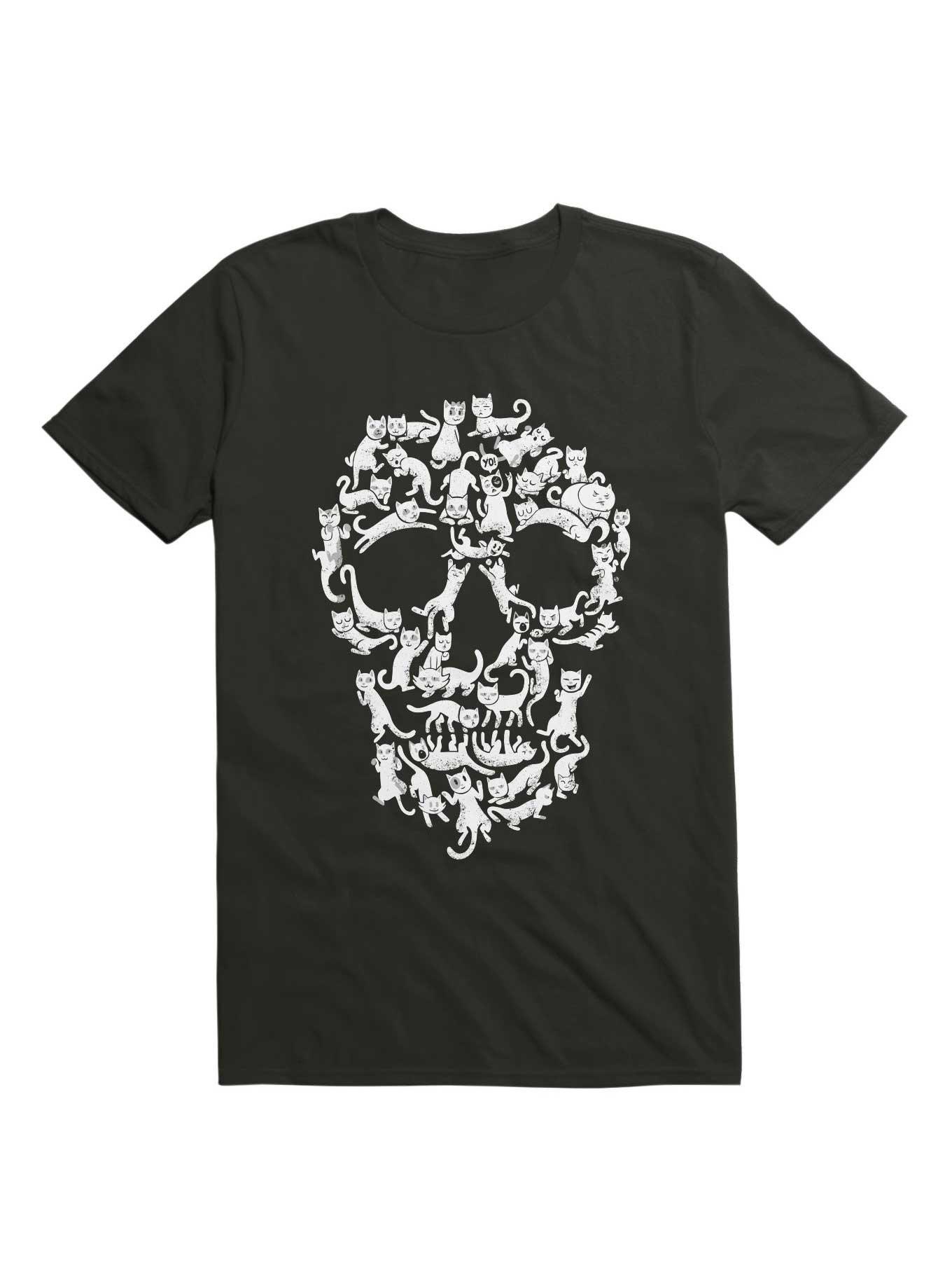 Catskull Black T-Shirt, , hi-res