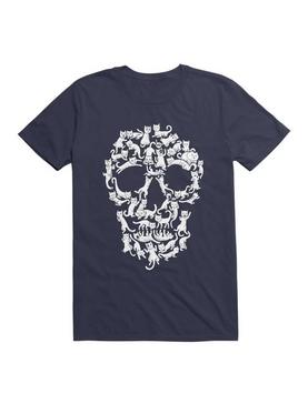 Catskull Black T-Shirt, , hi-res