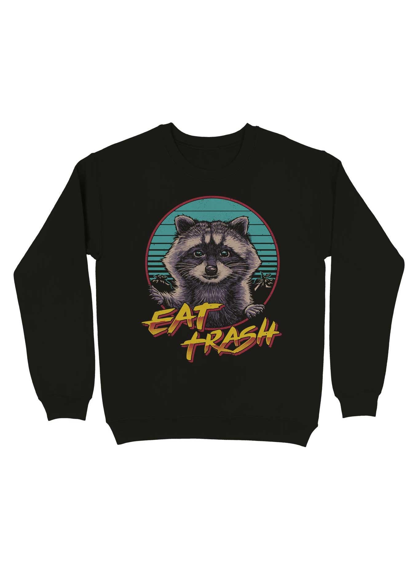 Eat Trash Sweatshirt, BLACK, hi-res