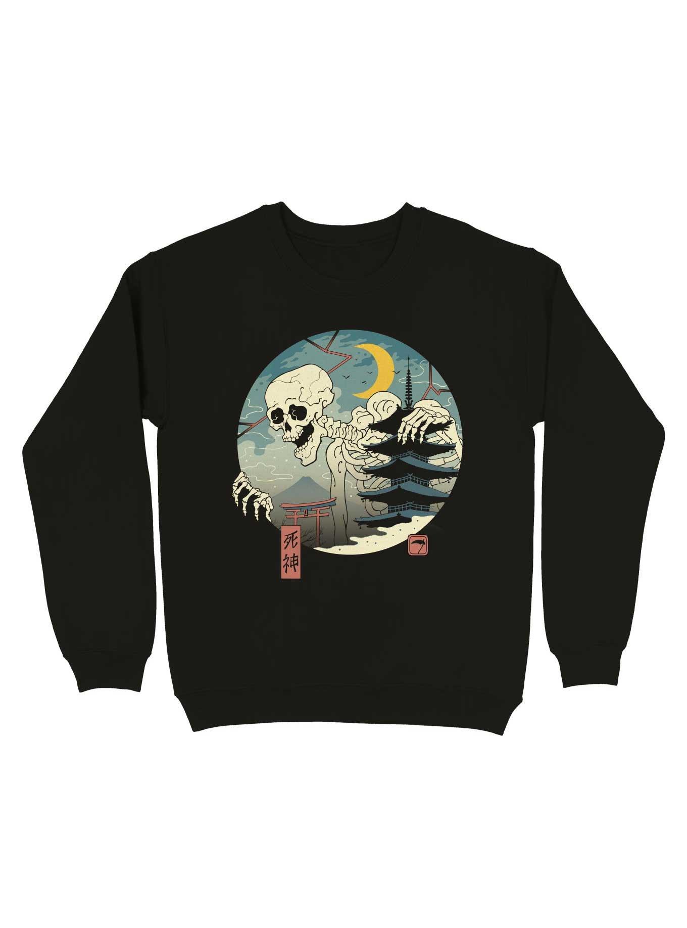 Shinigami Sweatshirt, BLACK, hi-res