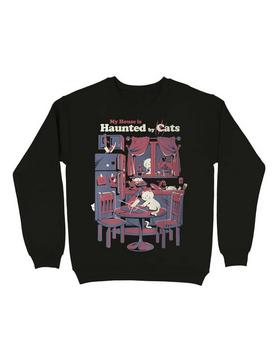 Haunted by cats Sweatshirt, , hi-res