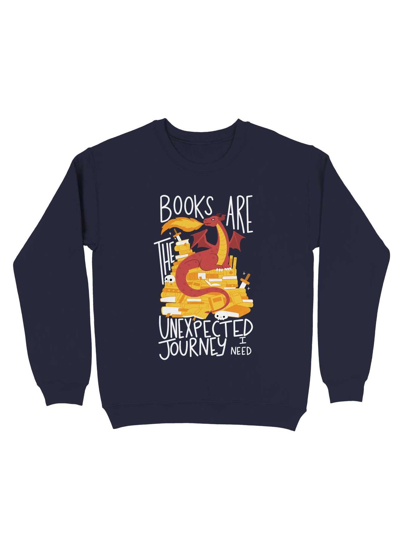 Book Dragon Sweatshirt, NAVY, hi-res