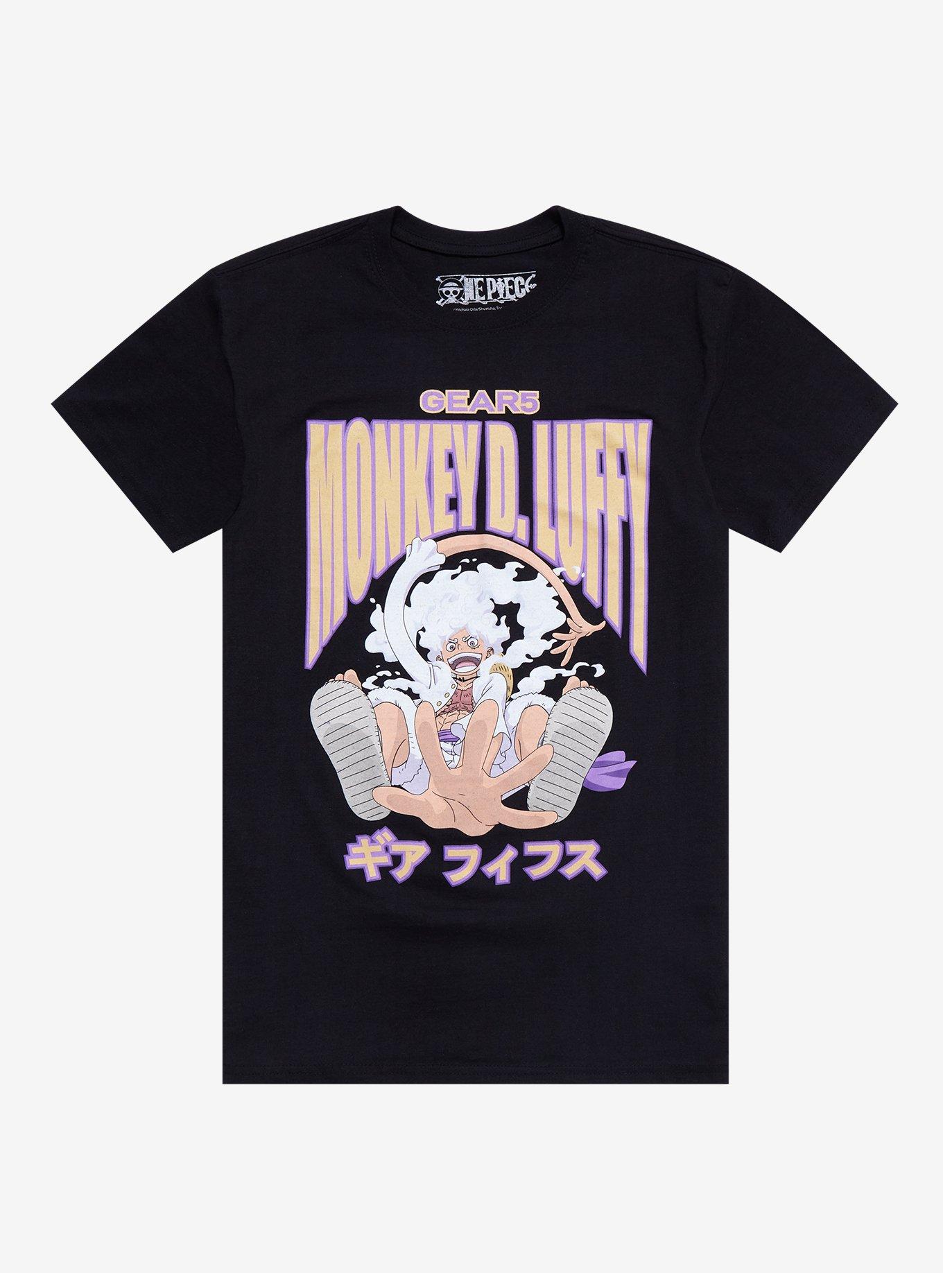 One Piece T-Shirt – Luffy Gear 2 Printed official merch