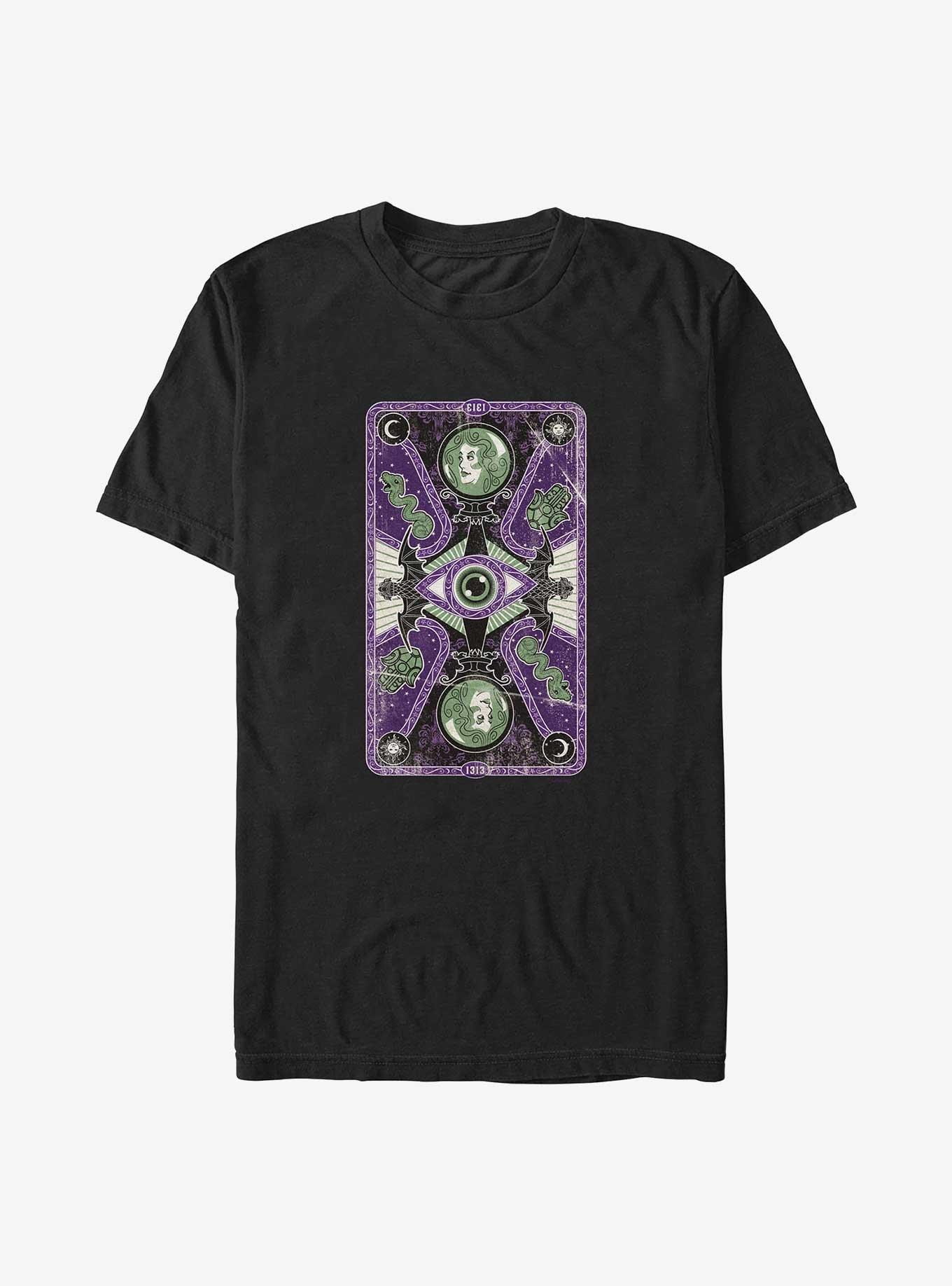 Disney Haunted Mansion Madam Leota Tarot Card Big & Tall T-Shirt, BLACK, hi-res