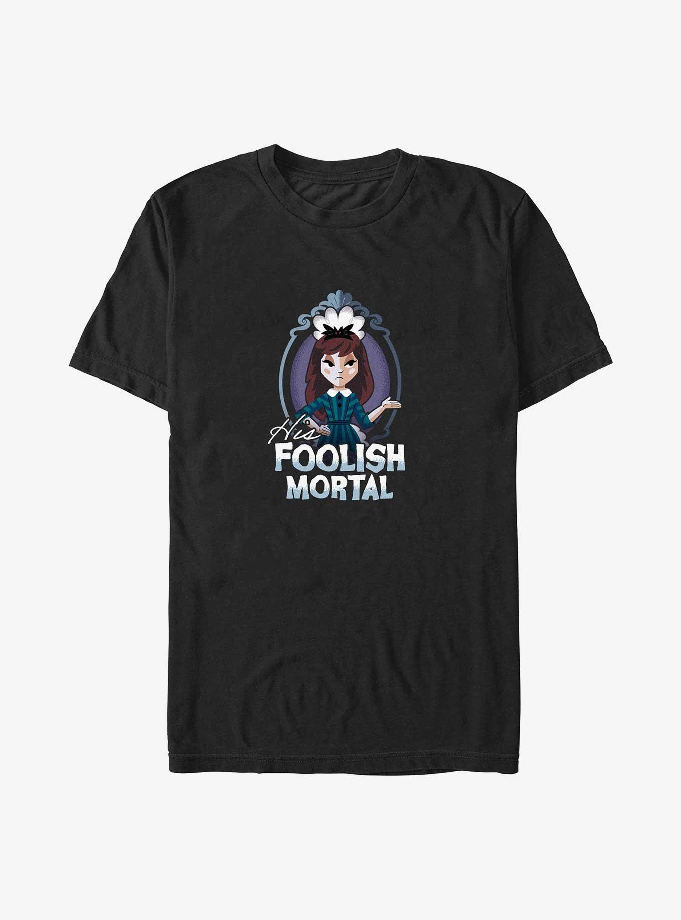 Disney Haunted Mansion His Foolish Mortal Big & Tall T-Shirt, BLACK, hi-res