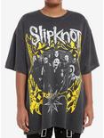 Slipknot Group Photo Girls Oversized T-Shirt, BLACK, hi-res